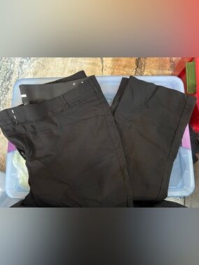 Lane Bryant Black Straight Leg The Allie Pants 24 EUC
